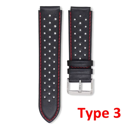 hole black red YUEDAER браслет из натуральной кожи ремешок для Xiaomi Amazfit Stratos 2 Pace часы ремешок для Xiaomi Huami Amazfit ремешок Bip 20 мм 22 мм - Цвет: hole black red