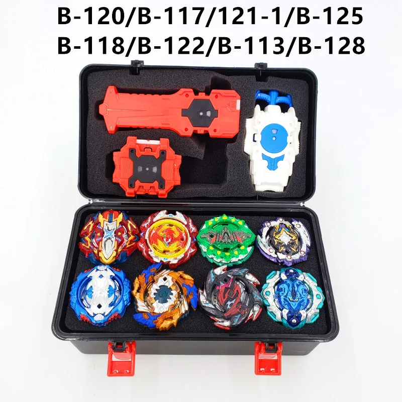 Tops Set Launchers Beyblade Toys B-131 B-122 B-130 Toupie Metal God Burst Spinning Top Bey Blade Blades Toy bay blade bables - Цвет: SNH-PT-3