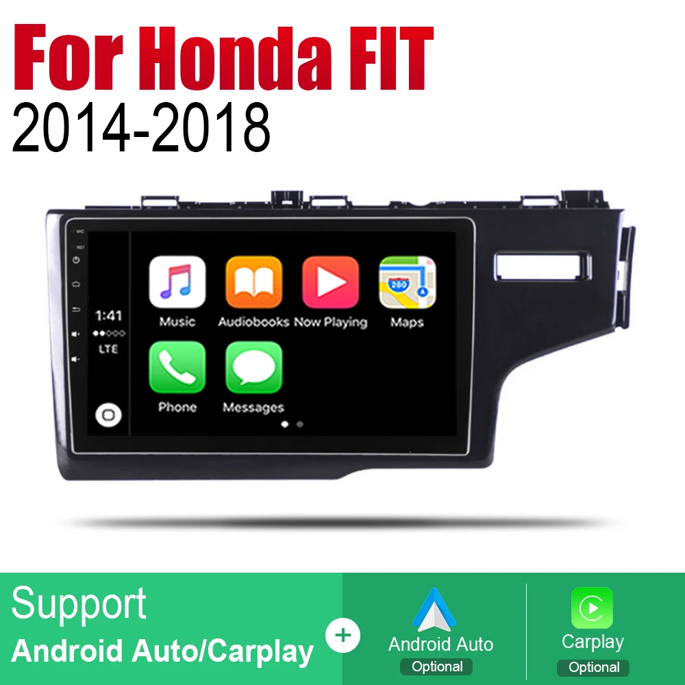Автомагнитола 2 Din на Android для Honda FIT JAZZ 2014 ~ 2018 GPS навигация BT Wi Fi карта