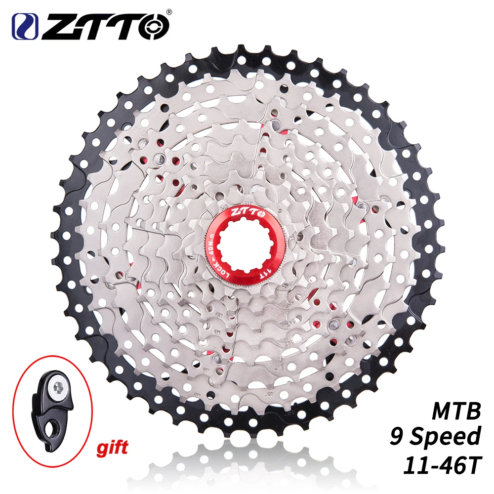 Кассета ZTTO 9 скоростей 11-46T s звездочки В k7 коэффициент совместимости с M430 M4000 M590