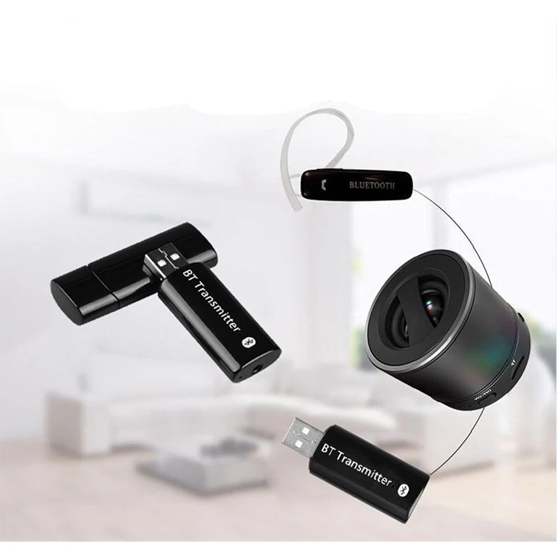 USB Bluetooth V4.0 аудио передатчик Беспроводной адаптер Музыка для Hedaphone/Динамик ТВ Ipod