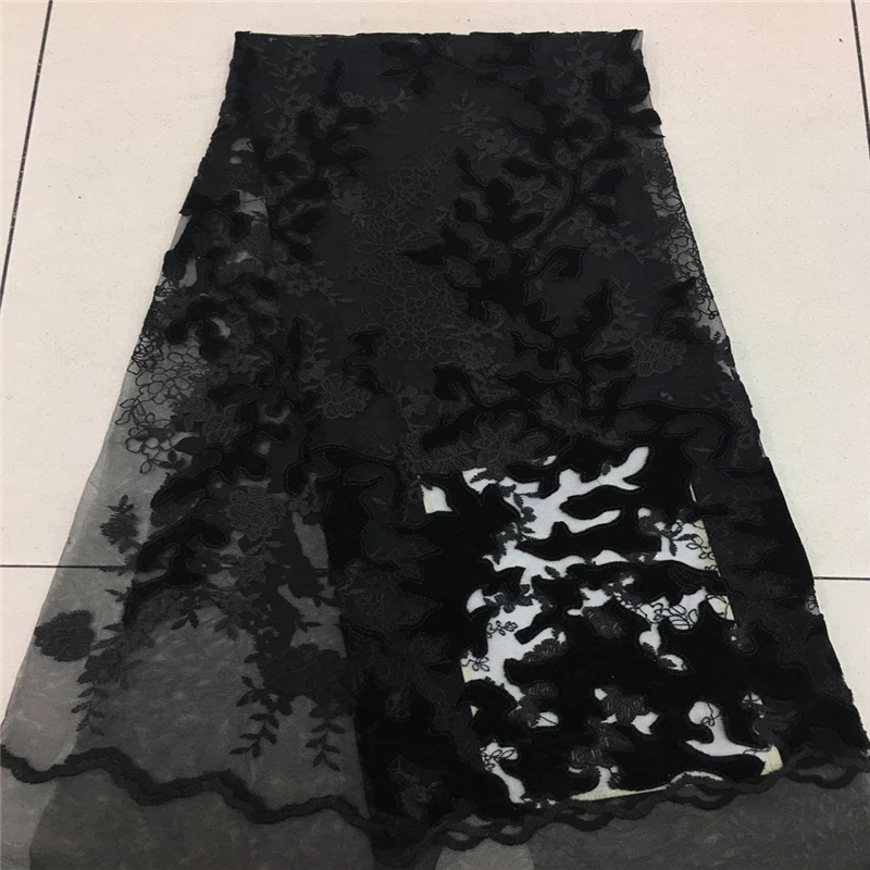 Latest Royal Blue French Nigerian Laces Fabrics High Quality Tulle African Fabric Wedding Lace | Дом и сад