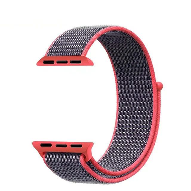 BUMVOR тканый нейлоновый ремешок Ремешки для наручных часов iWatch, 2/3/4 5Apple Watch 40/44 мм, 38 мм/42 мм ткани ремешок с диагностический разъём адаптер - Цвет ремешка: 03