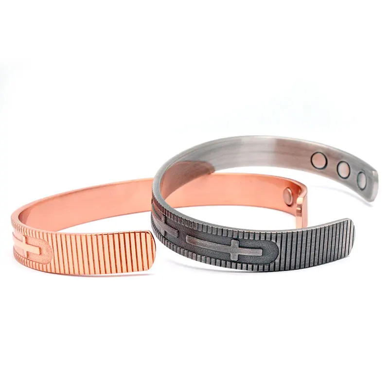 Браслет эскалус унисекс христианский крест из чистой меди с 6 мощными магнитами