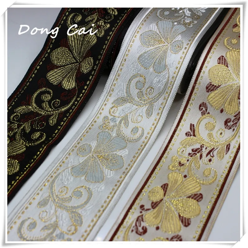 

20 yards/lot 5CM wide Embroidered webbing lace Filigree Trim Laciness Chinese style DIY decoration National Jacquard Ribbon lace