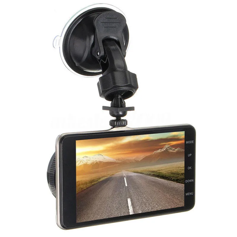 Новая 4 &quotHD автоматическая камера с двумя объективами FHD 1080P видеорегистратор DVR