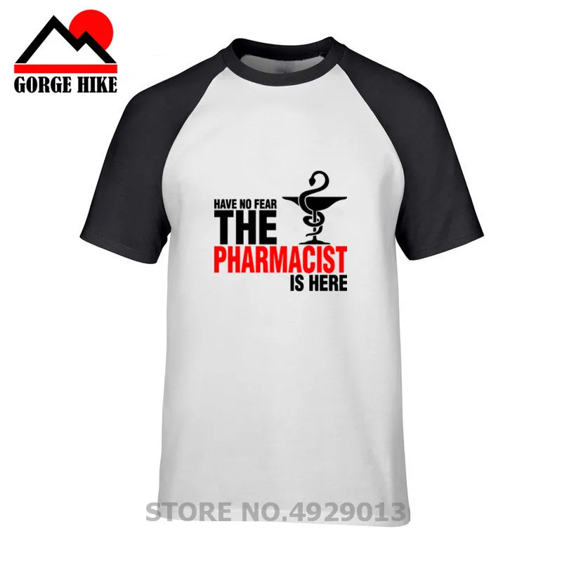 Мужская футболка с коротким рукавом и принтом фармацевтики|Мужские футболки| |