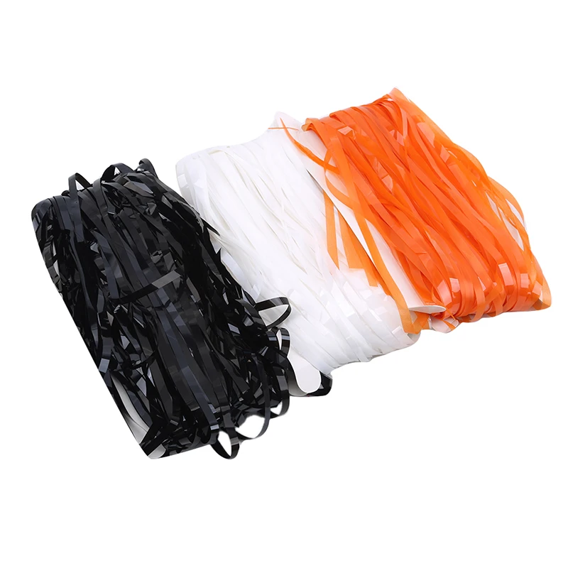 Золотая Серебряная металлическая бахрома из фольги Блестящий дождевой занавес