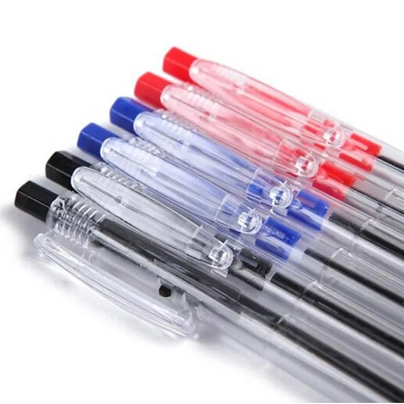50 шт./лот шариковые ручки 0 7 мм классические сверхлегкие аксессуары для школы и
