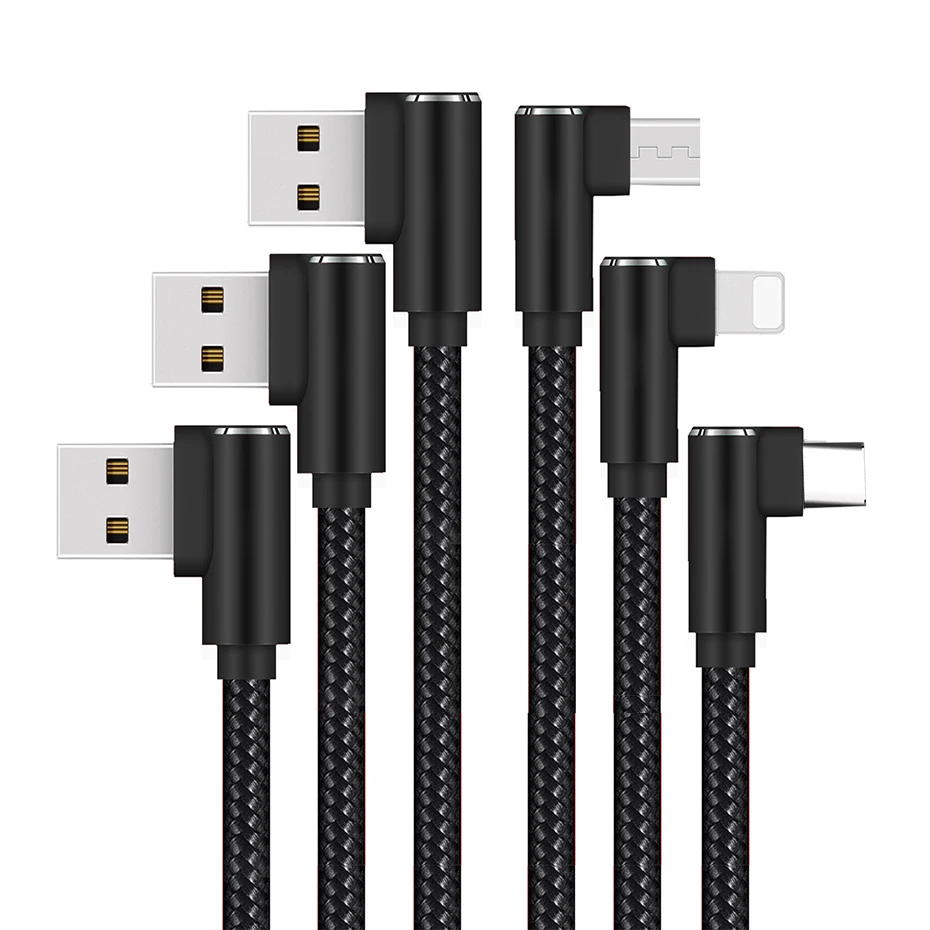 TOTU 90 градусов Micro usb-кабель 2A быстро Зарядное устройство для samsung Xiaomi huawei Android кабель мобильного телефона кабель для Android устройства