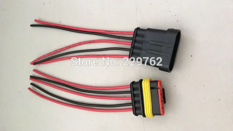 5pin Shhworld Sea 10sets1 pin 2 PIN 3 PIN 4 5 6 PIN way провода герметичный разъем автомобильный Водонепроницаемый Электрический разъем с кабелем - Название цвета: 5pin