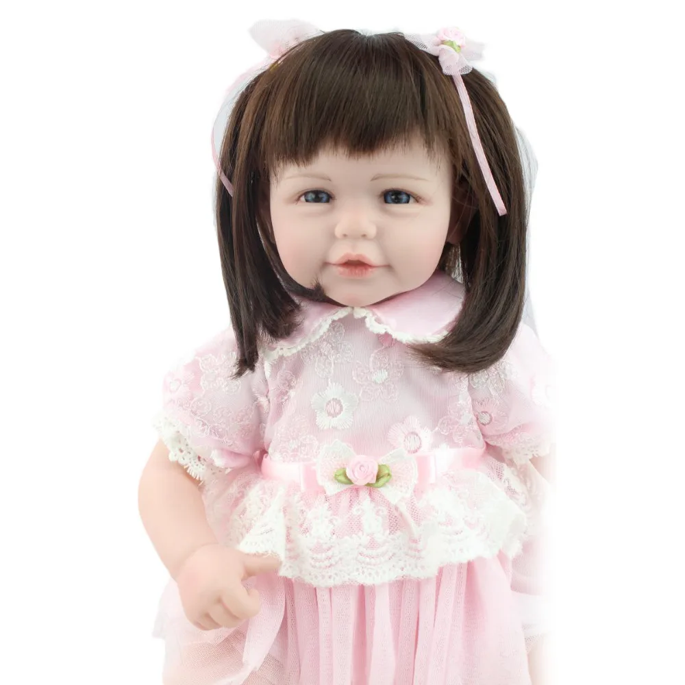 NPK 20 дюймов Реалистичная кукла для новорожденных детские игрушки Reborn Girl De Silicone