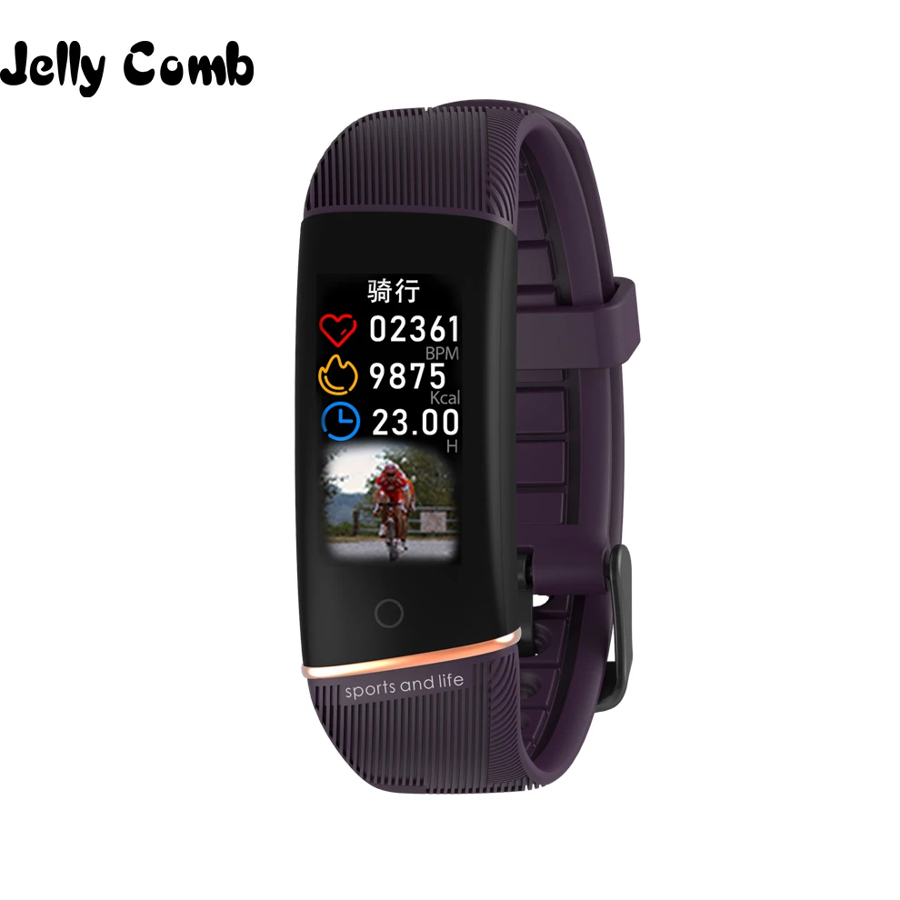 Смарт браслет Jelly Comb для мужчин и женщин спортивный фитнес трекер с пульсометром