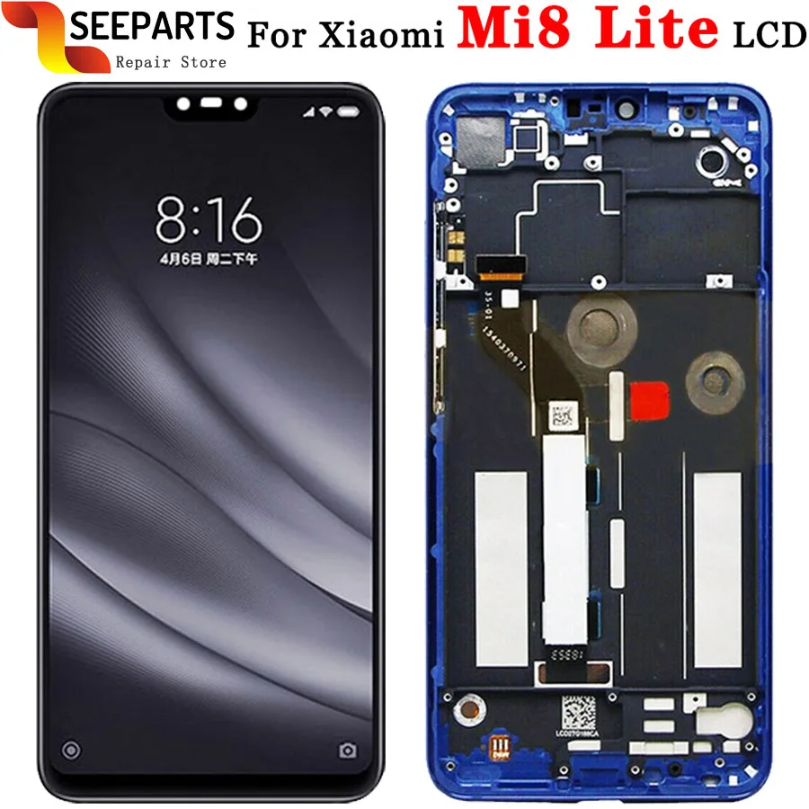 ЖК дисплей для Xiaomi Mi8 Lite сенсорный экран с дигитайзером в сборе 8 Youth 8X Mi Lite|Экраны