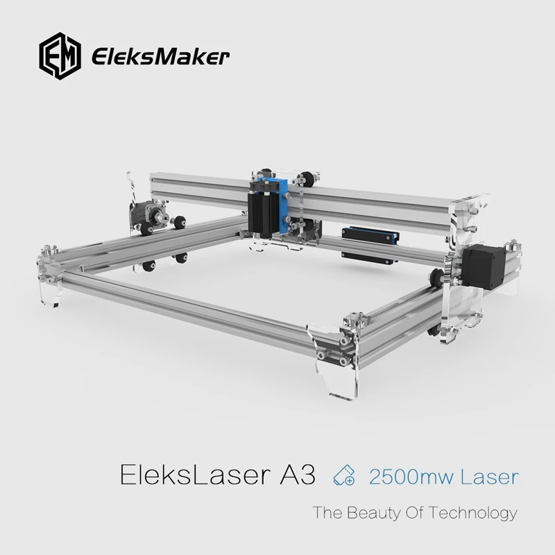 Высокое качество EleksLaser-A3 Pro 2500 МВт лазерный гравировальный станок с ЧПУ лазерный принтер DIY лазерное оборудование
