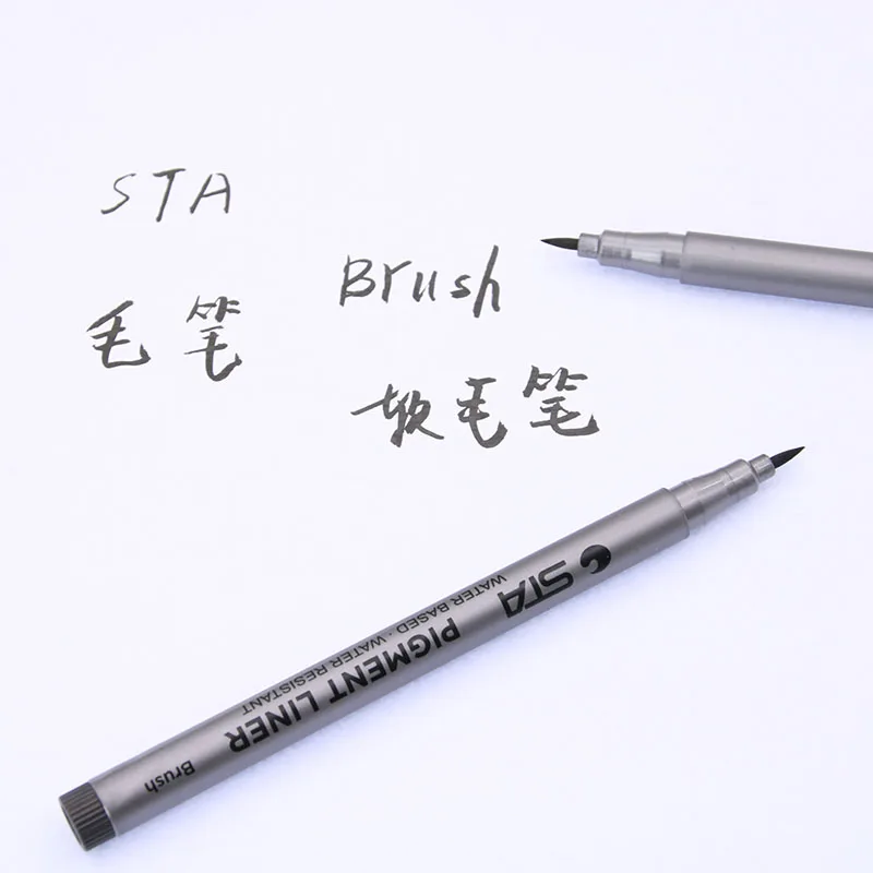 1 шт. мягкая кисть ручка для каллиграфии с пластиковой ручкой|brush pen|soft brush penart supplies