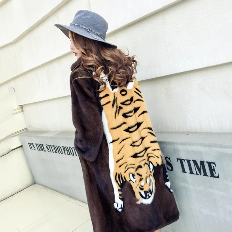 LVCHI Winter Women Coat Collection Grade Russia Imported Velvet Mink Fur Coat Denmark Fashion Young Women Prom Medium Club Coats