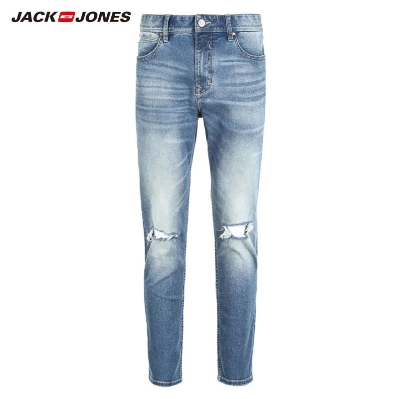 JackJones Для мужчин узкие равные джинсы Для Мужчин's джинсовые штаны 218332573
