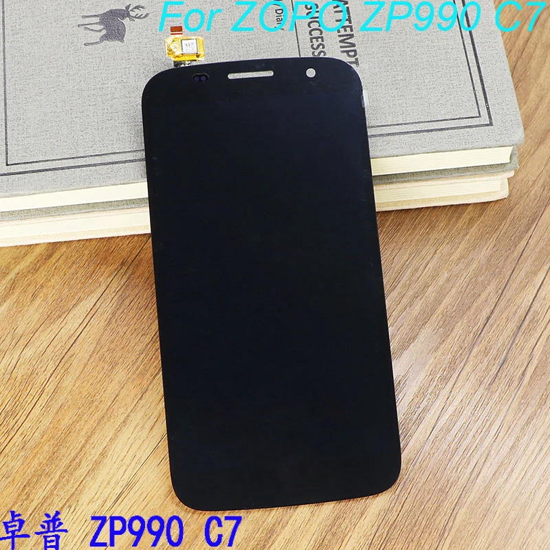 100% Протестировано Сенсорный экран ЖК-дисплей Дисплей Экран в сборе для ZOPO C7 ZP990