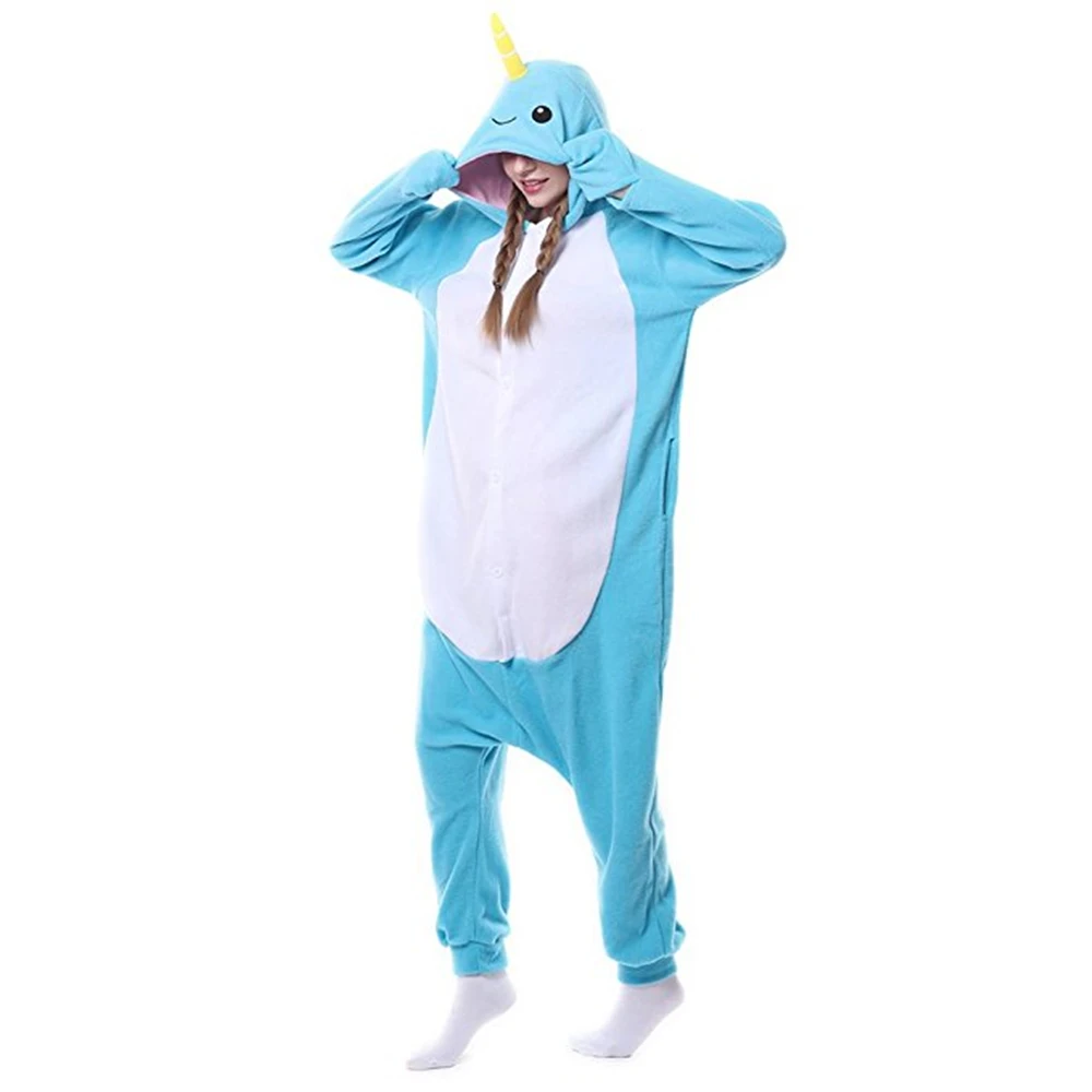 Halloween Animal Narwhal Unicorn Costume Pajamas Onesies Sleepwear |