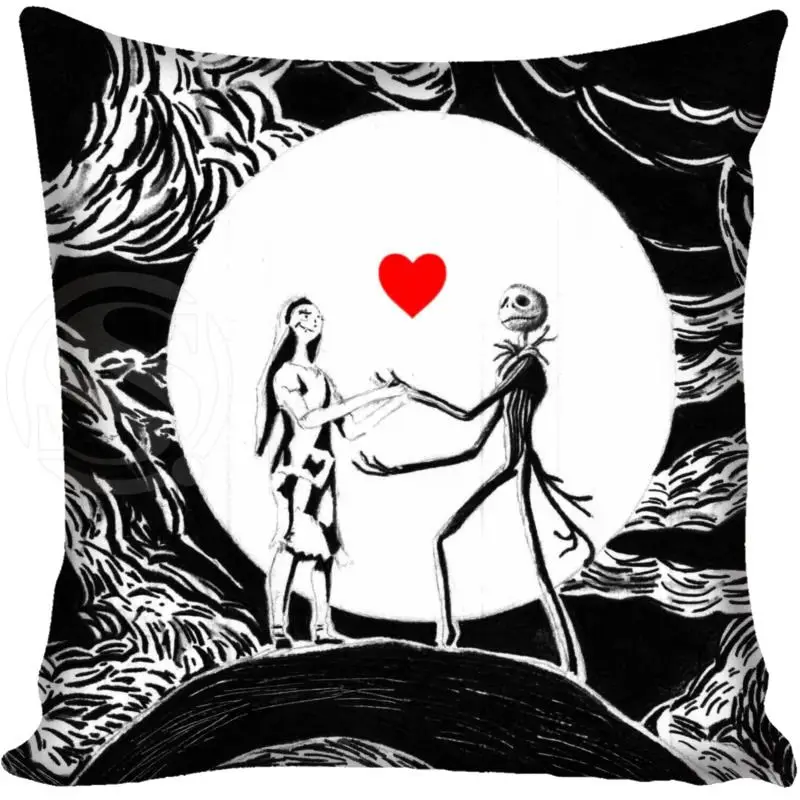 Pillowcase Пользовательские Джек Кошмар перед наволочка площади молнии домой декоративная наволочка две стороны печатных 35X 35, 40 X40 45X45 60X60 - Цвет: Pillowcase