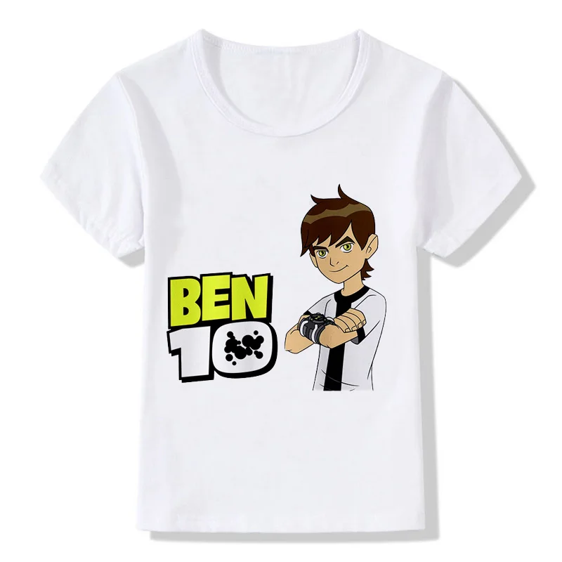 В году, новая детская футболка Omnitrix Ben 10 Детская рубашка детская летняя повседневная рубашка футболка с рисунком аниме для мальчиков и девочек
