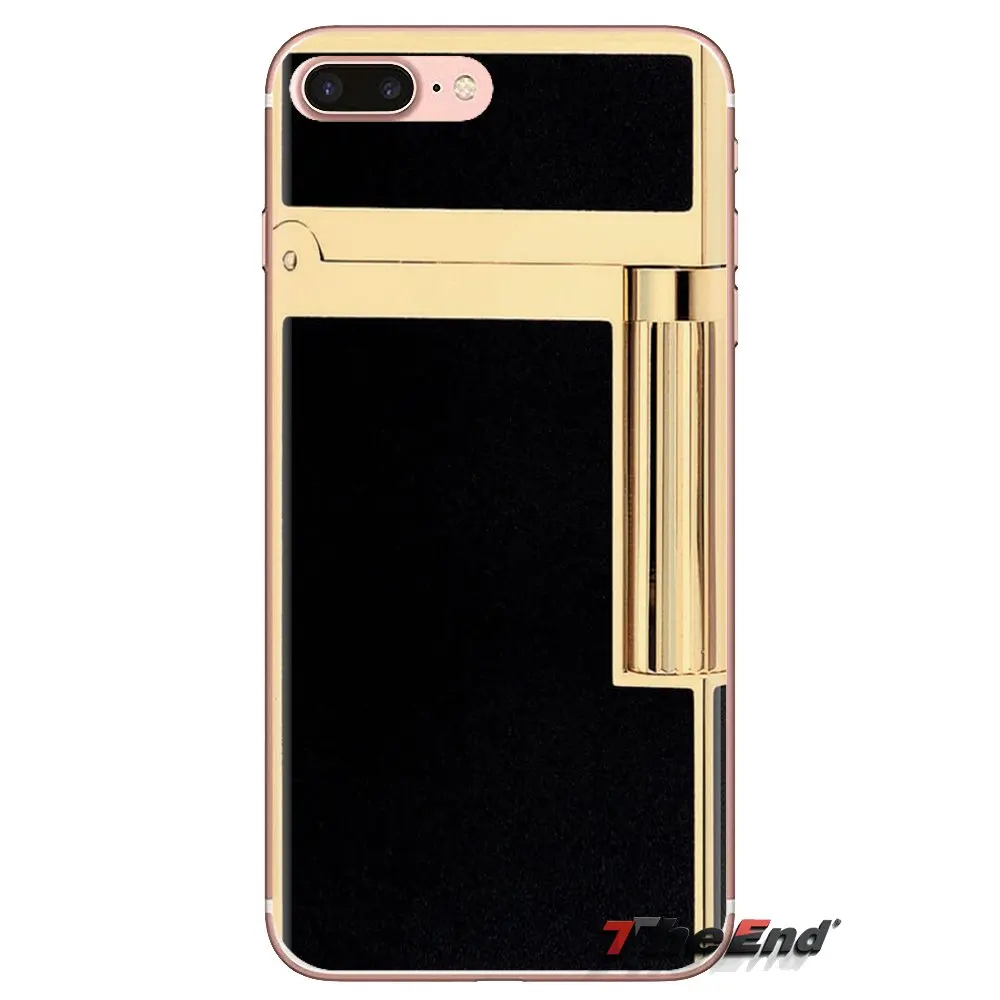 Мягкая прозрачная оболочка покрывает зажигалку арт S. T. Dupont для iPod Touch Apple iPhone 4 4S 5 5S