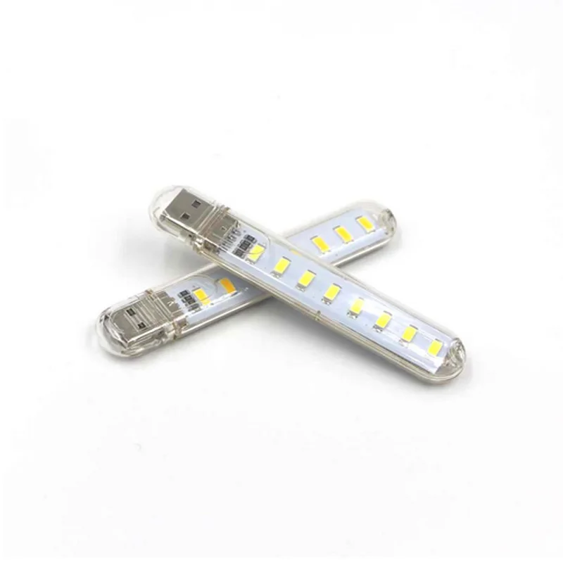 Портативная подсветка 5630 5v USB Настольная декоративная Ночная Лампа Белая теплая