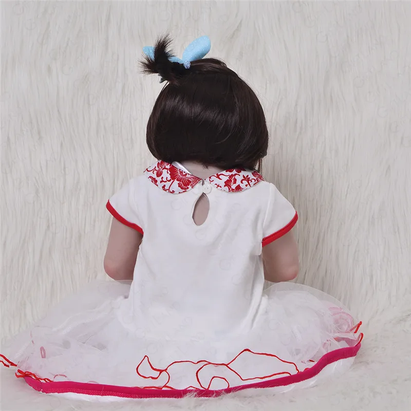 Reborn Baby Doll Bebe полный силиконовые Виктория Bonecas ручной работы кровать время Playmate