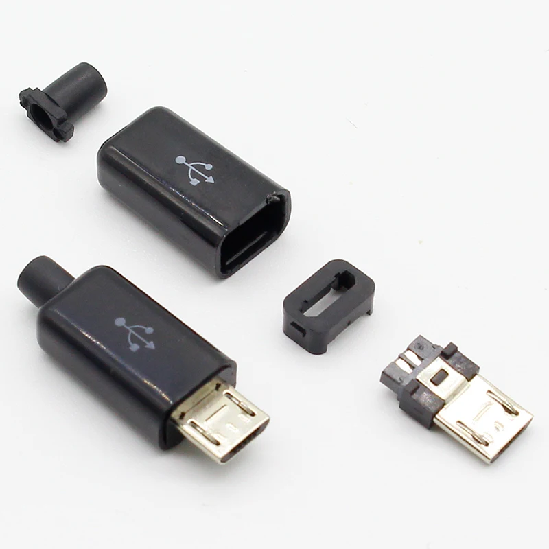 10 шт. 5 штырьков Micro USB штекер коннектор зарядное устройство 5P разъем для зарядки 4