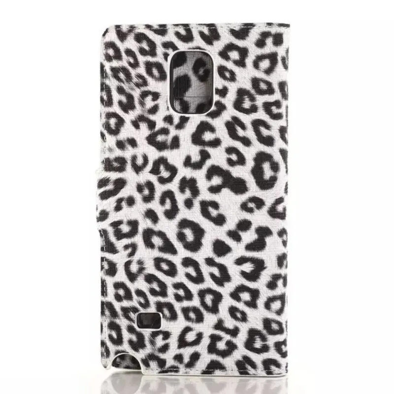 Для Samsung Galaxy Note 3 4 кожаный чехол PU Leopard флип телефона для Mega 6.3 I9200 Примечание Smart Case |