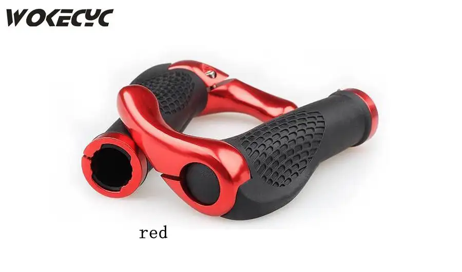 red Ручка Бар Велоспорт MTB Горный/дорожный велосипед Велосипедный Спорт замок на углерода Руль управления для мотоциклов Обложка ручка бар черный красный желтый синий белый - Цвет: red