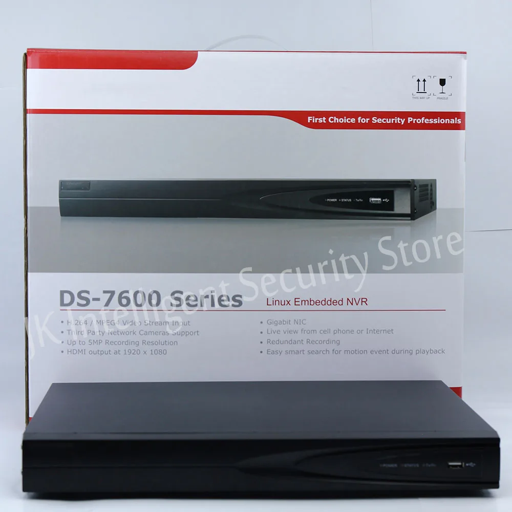 Hikvision в наличии DS 7616NI E2 16CH NVR 2 SATA Интерфейсы сетевой видеорегистратор без POE портов