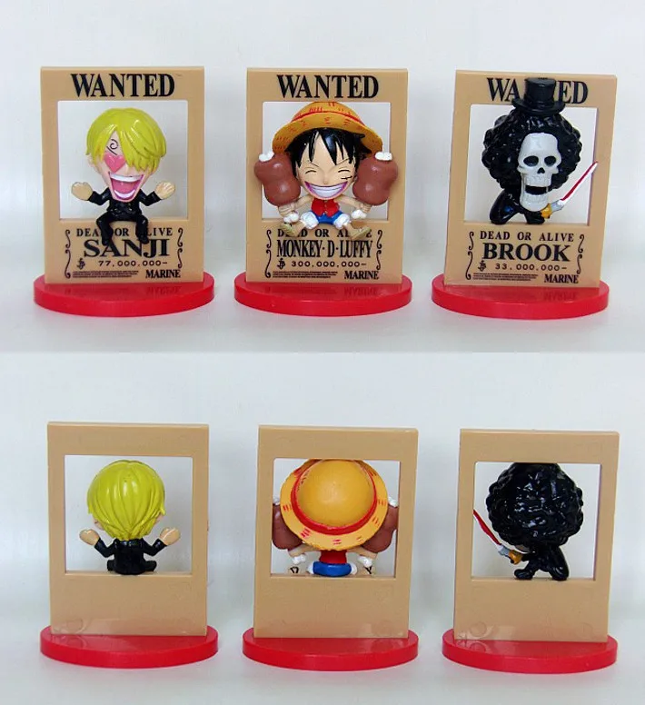 Для коллекции 9 видов стилей Dead or Alive Wanted one piece Аниме Рисунок нами Робин Луффи Зоро модель игрушки подарок полный набор