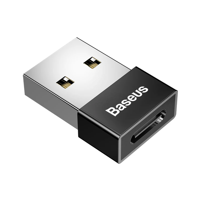 Square Type Адаптер Baseus USB на usb type C OTG USB-C конвертер type-c адаптер для samsung S10 Xiaomi Mi 9t Oneplus 7 6t USB OTG разъем - Цвет: Square Type
