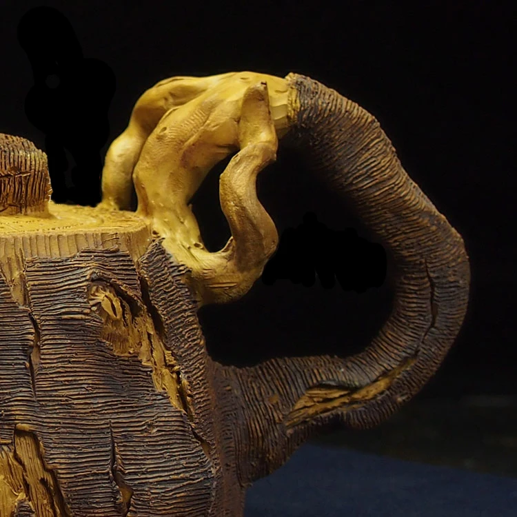 130cc Authentic Yixing Teapot Imitation Wood Pot Chinese Health Purple Clay Tea Set Maker Creative Zisha Home Decor | Дом и сад