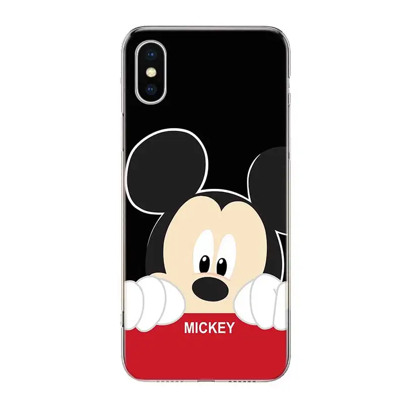 Minnie Mouse Girls Cute Fundas Silicone Phone Back Case For Apple iPhone 6 6S 7 8 Plus X 10 XS MAX XR 5 5S SE Heart Cover |
