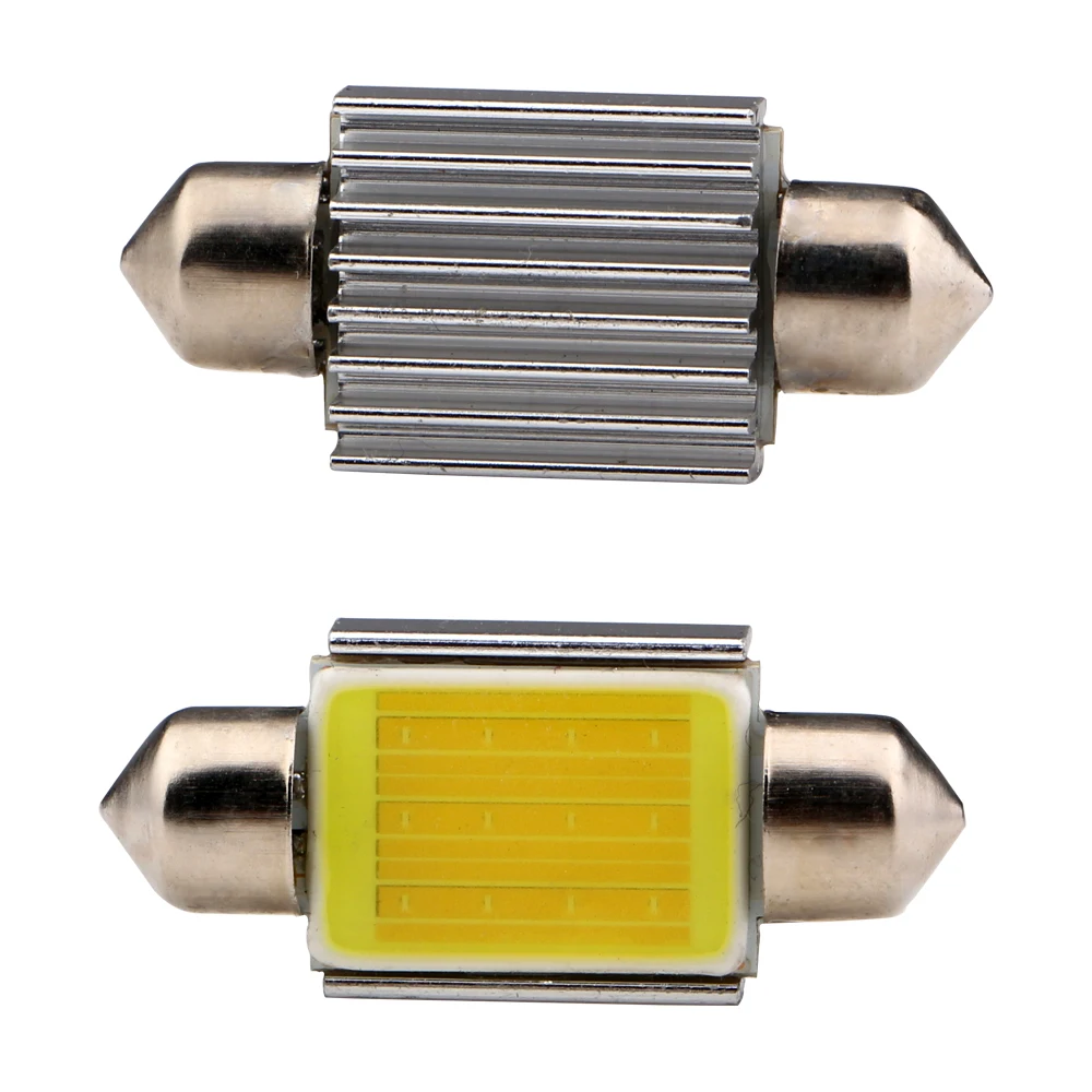 YM E Bright 100 шт. 36 мм C5W Led CAN шина COB 12 SMD безошибочные фестоны лампы для чтения