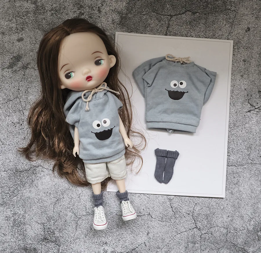 Blyth [Топ+ Носки] Озон свитер 1/6 кукольная футболка 0520(подходит для Блит, pullip, озон, kurhn, licca