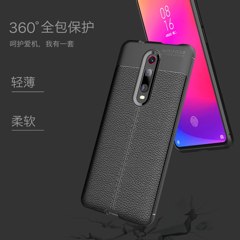 PU Leather Case For Xiaomi Redmi K30 K20 Pro Mi 9T Mi9T Cover Phone Armor Bumper Soft Silicone Tpu Shell coque | Мобильные телефоны