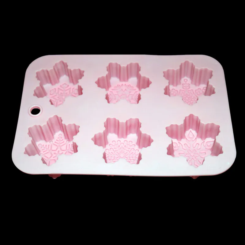 Силиконовые формы для выпечки 1 шт. в форме снежинок высокотемпературные торта