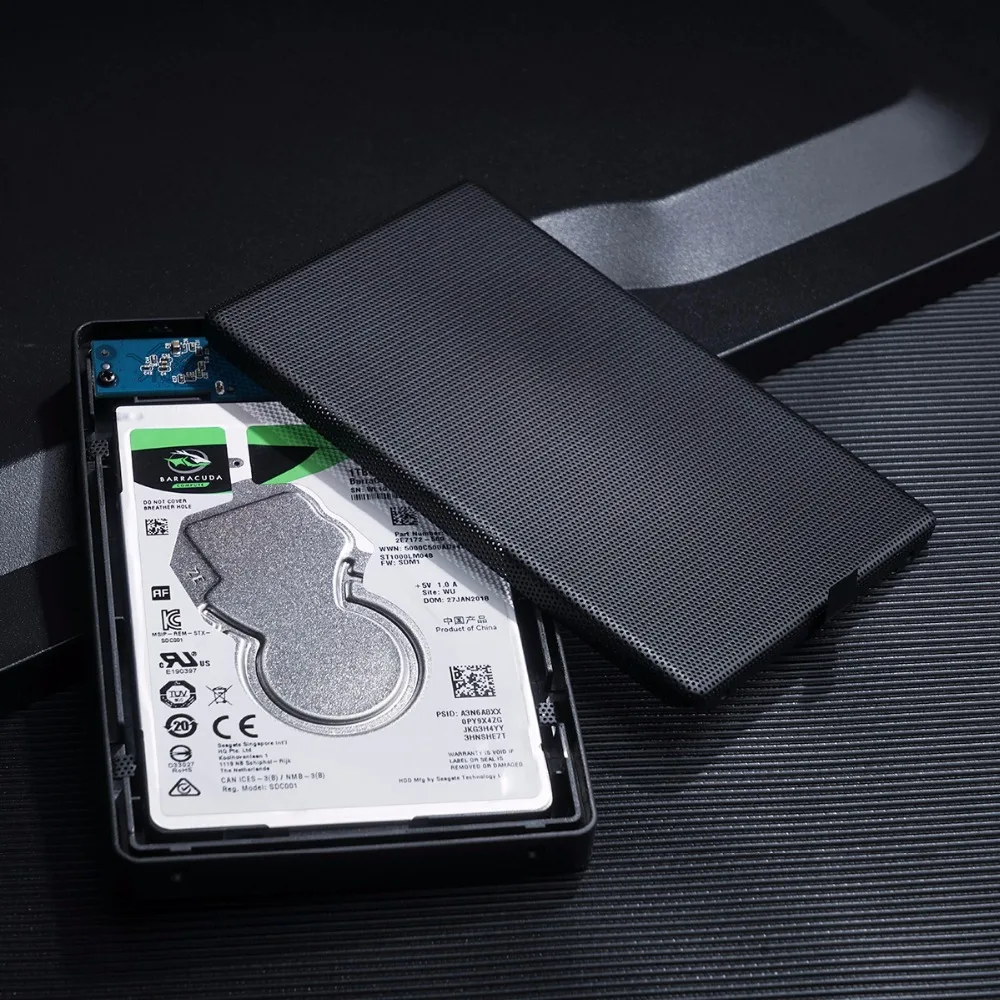 ORICO 2," USB 3,0 SATA HDD чехол полностью сетчатый HDD жесткий диск внешний 5 Гбит/с HDD корпус черный чехол