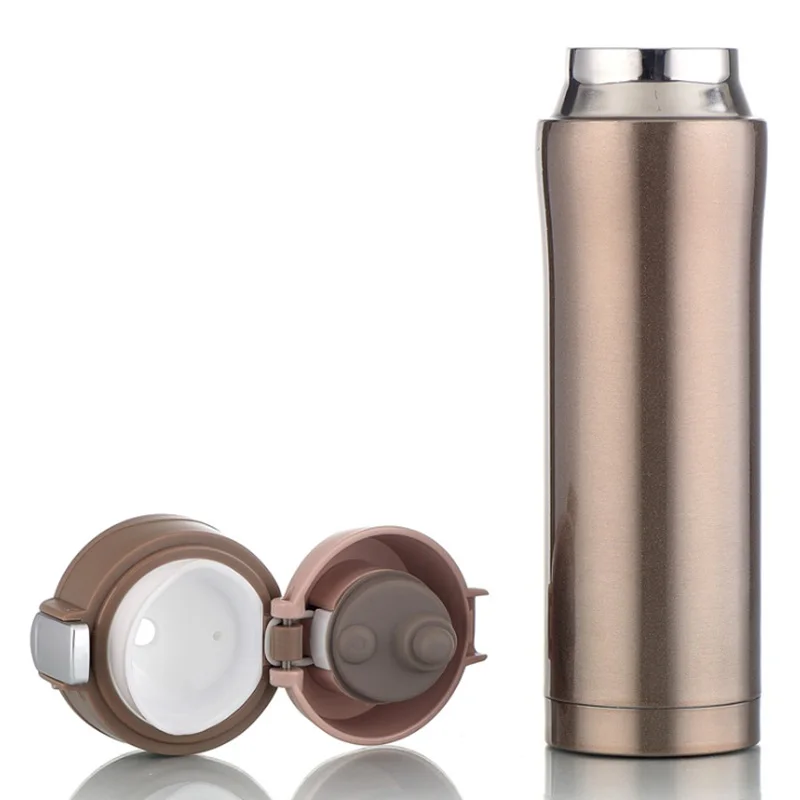 Urijk Thermos Mug Vacuum Cup Stainless Steel Car Bottle Insulated Tumbler Vehicle Spring Cap Water Bottles 2 Sizes | Дом и сад