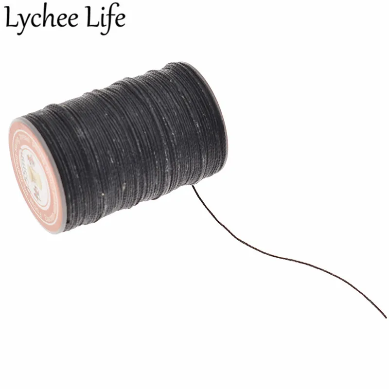 Lychee Life 60 м 0 55 мм вощеная нить DIY ручной работы швейные нити простой стиль домашняя