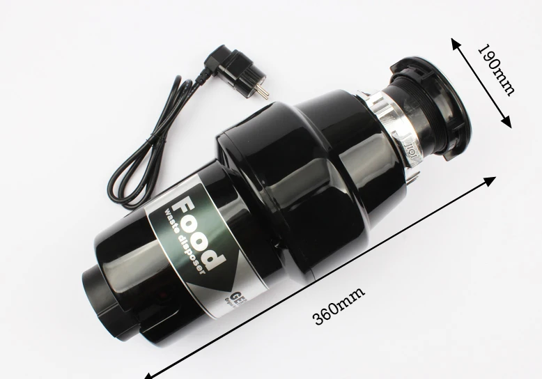 JIQI 1000 Вт двигатель мусорный комбайн утилизация дробилка 1 hp непрерывный корм пищевых отходов измельчитель из нержавеющей стали Переключатель воздуха