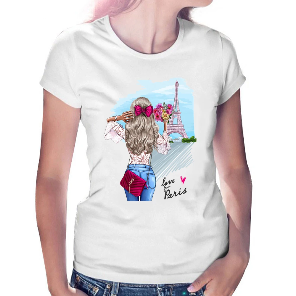 Женская уличная футболка с надписью Girlsfriend Gifts Vogue Happy Day красивая Праздничная