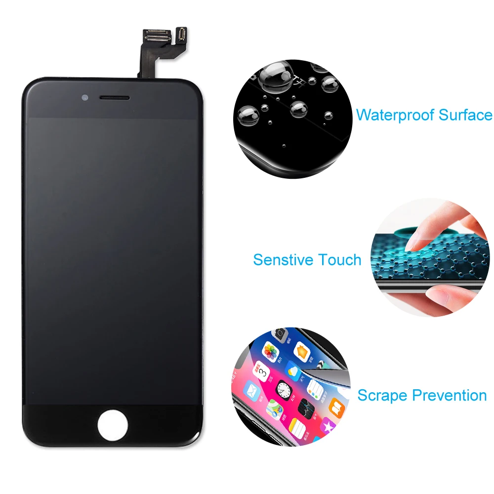 Для iPhone 6S ЖК дисплей 3D сенсорный экран дигитайзер полная сборка для замена экрана