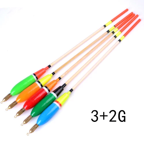 001 FISH KING 5 шт. смешанный цвет Баргузинский пихта поплавок 3+ 2 г/4+ 2 г/5+ 2 г/6+ 2 г поплавок Буй Карп рыболовные снасти - Цвет: 001
