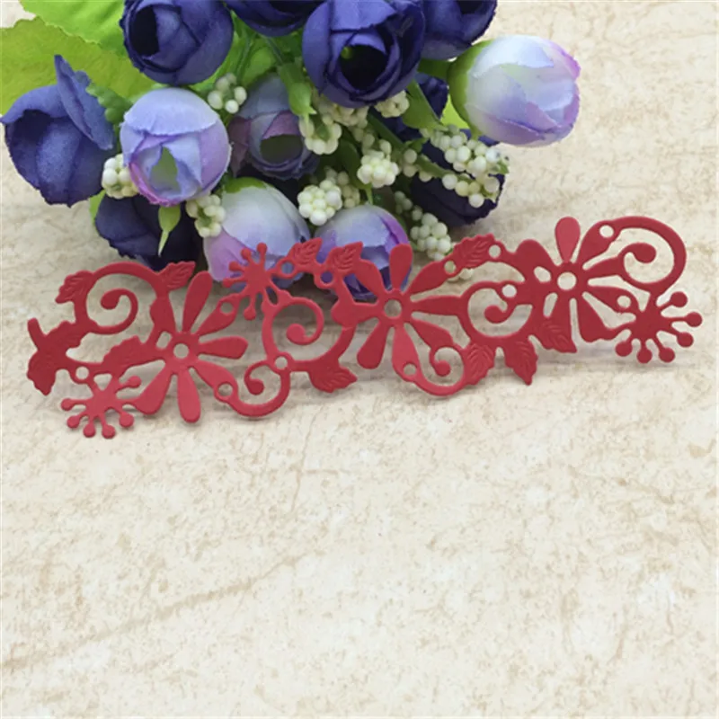 Металлические Вырубные штампы цветок виноград рамка для сделай сам Скрапбукинг