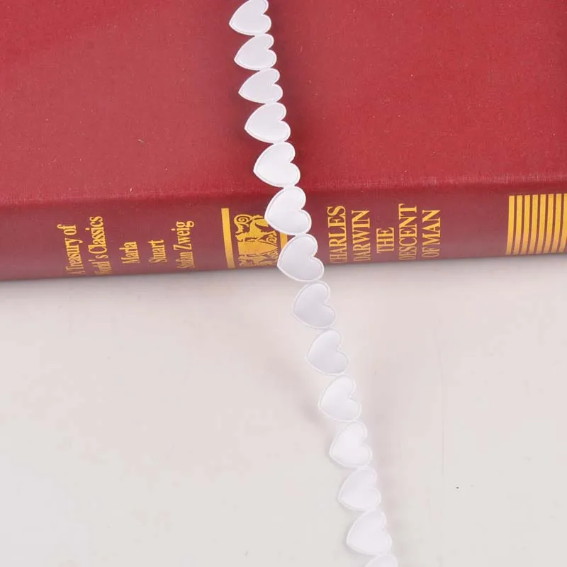 1,5 см сердце многоцветные ленты для принадлежности для шитья DIY Свадебные украшения вышитые тканевая обёртка подарок C2270